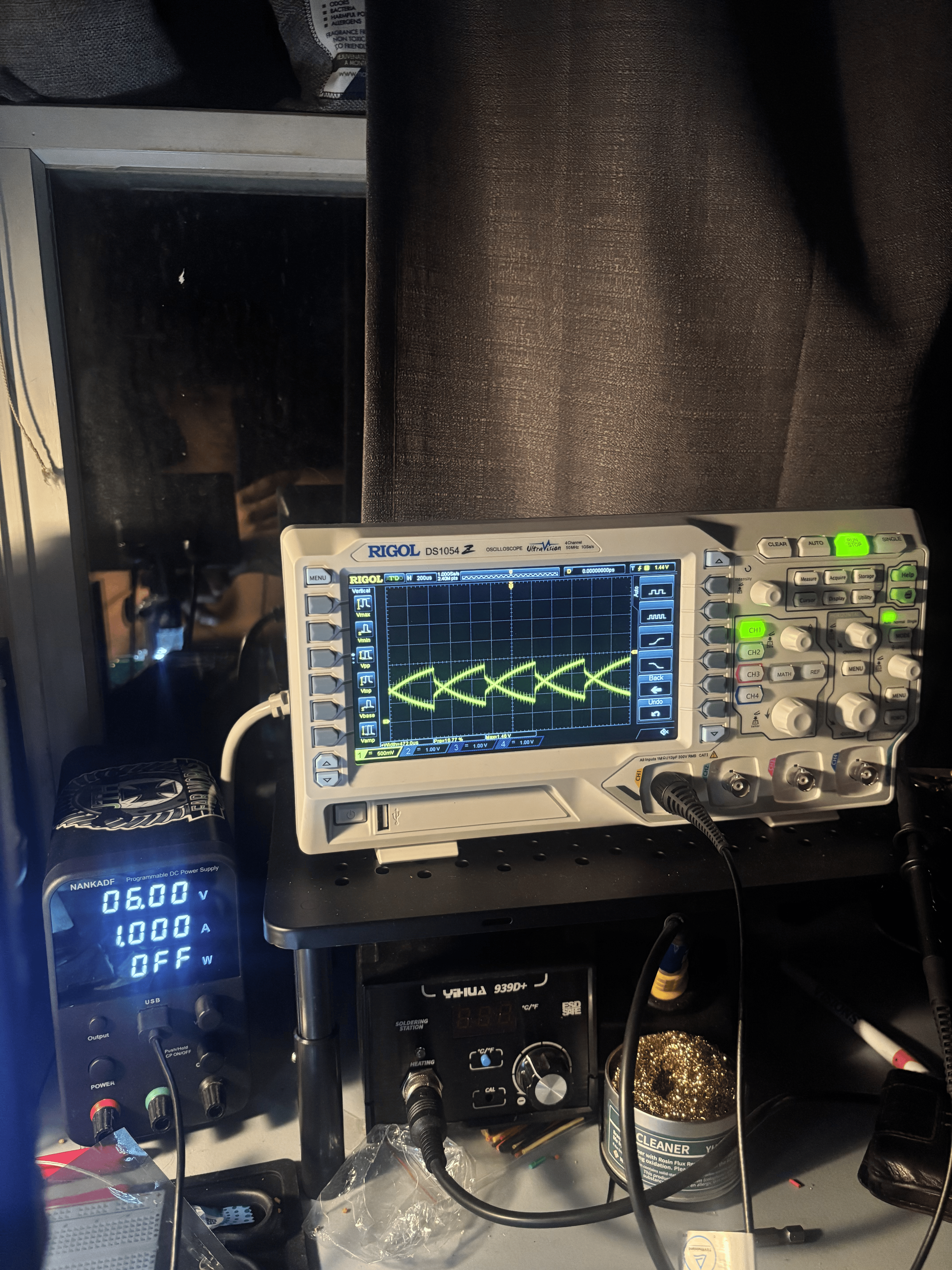 Burned resistor close-up