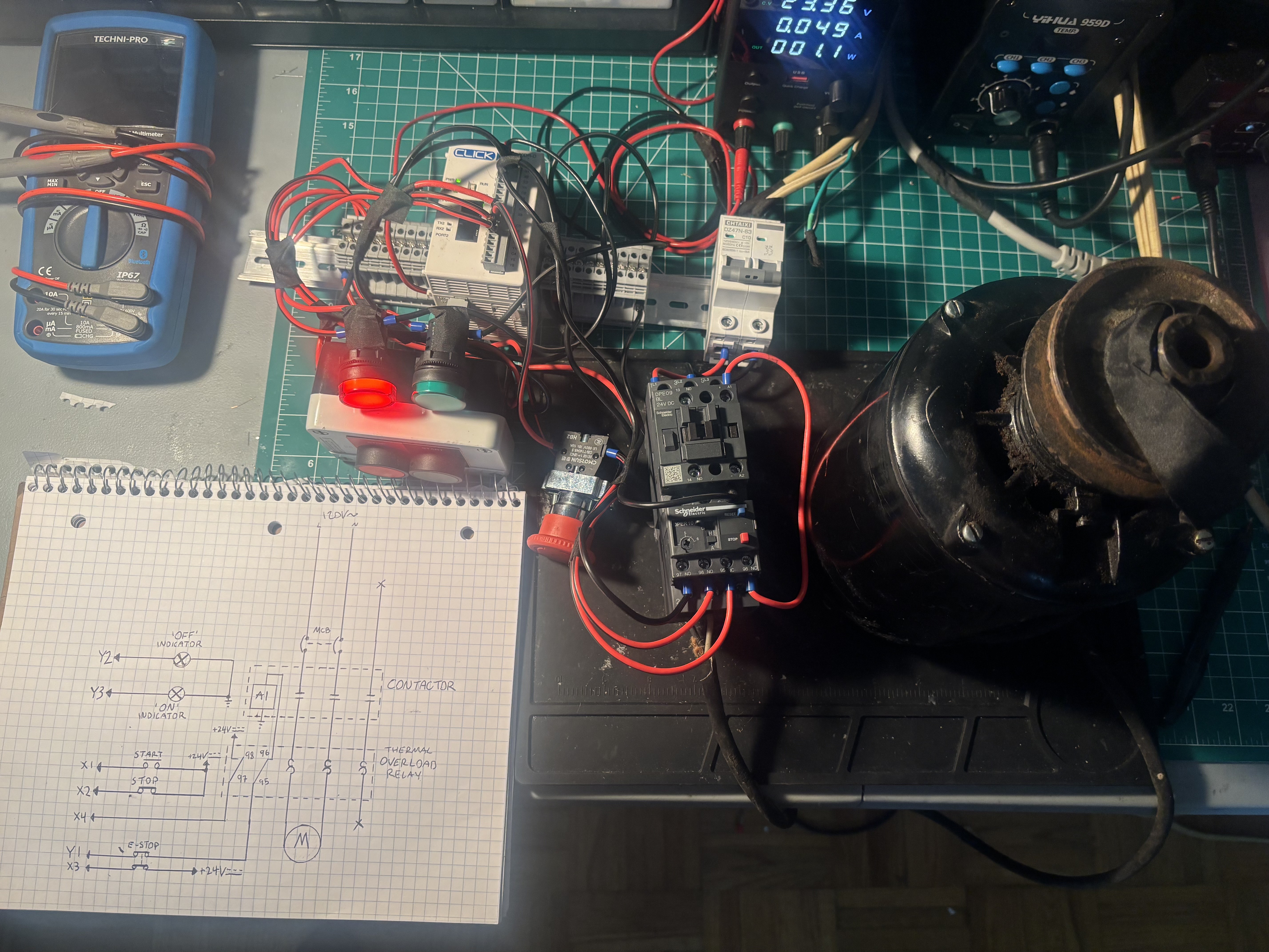 PLC Motor Control Header